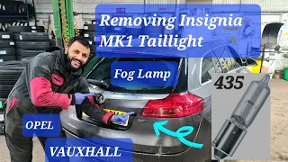 how to remove tail light on Vauxhall Insignia MK1 #foglightbulb