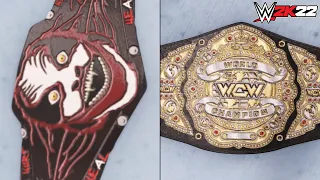 WWE 2K22 BEST Custom Championships EVER #1