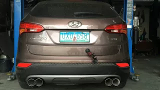 2013 Hyundai Santa Fe full turboback and air intake