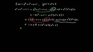 Polynom del 1, polynomdivision