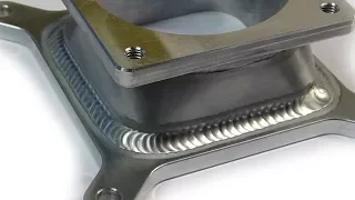 TIG Welding Aluminum Fabrication - Sheet Metal Forming - Round Hole to Rectangle  Hole Transition