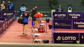 YU Ziyang - TAZOE Kenta @ German Open 08/11/2017 (private video) last game