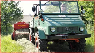 Was schief gehen kann... 1. Testeinsatz HD-Pressen mit Unimog 411 und Welger AP40