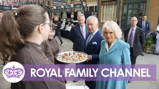 King and Queen Visit London's Iconic Market and Meet Royal Ballerinas