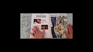 Relaxing ASMR Magazine Page Turning,Tapping, and Tracing