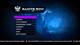 Saints Row IV - Main Menu (PC)