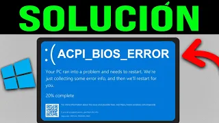 Cómo Reparar el ERROR ACPI BIOS en Windows (2024) Tutorial Rápido