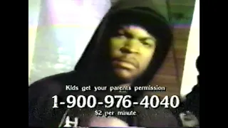 ICE CUBE Commercial for his Telephone Hotline (1991)