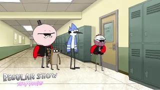 Regular Show - Mordecai, Rigby, Pops And Benson Go To The Past School | Regular Show: The Movie