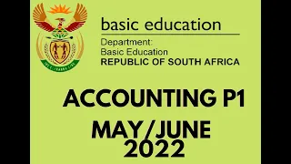 Accounting P1   2022 May June Grade 12 - Question paper