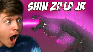 Reacting to SHIN ZILLA JR the NEW GODZILLA!