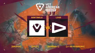 Sentinels x LOUD (Mapa 1: Split) | VCT Americas Kickoff