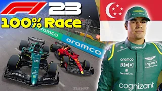 F1 23 - Let's Make Stroll World Champion #16: 100% Race Singapore