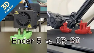 Compare Ender5 Cr-30 3D Printing direction with benchy