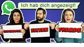 GESCHWISTER, FREMDE, ELTERN CHALLENGE! Fiese & lustige WhatsApp Nachrichten verschicken!