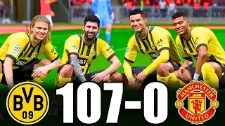 FIFA 23 | RONALDO, MESSI, MBAPPE, NEYMAR, ALLSTARS | BORUSSIA DORTMUND 107-0 MAN UTD | PS5 4K 60FPS