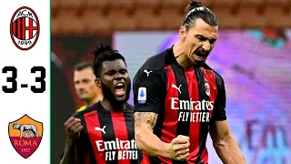 Roma vs AC Milan 3 3 All Goals & Highlights