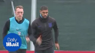 England resume training after World Cup win against Columbia
