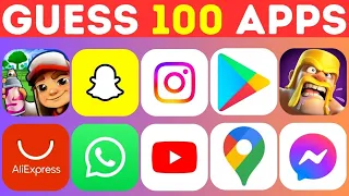 🔍 Guess the App Logo in 3 Seconds..! 100 Famous Apps | Logo Quiz 🎮 | The Quiz Ocean