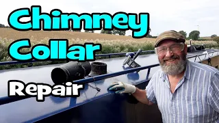 295. Narrowboat Chimney Collar Repair