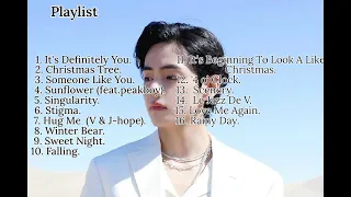 BTS V | Kim Taehyung | Jukebox Solo, Cover, Collaboration Songs | All songs Playlist