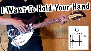 I Want To Hold Your Hand | Rickenbacker 325 Cover | Isolated Guitar