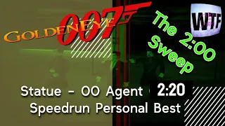 [02:20] Goldeneye 007: Statue - 00 Agent [Speedrun - N64 - NTSC-J]