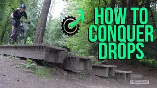 How to Conquer a MTB DROP trail feature // Duthie Hill MTB Park