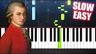 Mozart - Turkish March - SLOW EASY Piano Tutorial by PlutaX