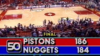 ON THIS DAY: December 13, 1983 Detroit Pistons 186 - Denver Nuggets 184