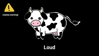 Cow "Moo" Sound Variations in 60 seconds