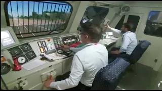 Signal call out being done by running crew of Indian Railways