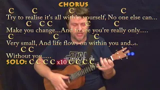 Within You Without You (Beatles) Bariuke Cover Lesson in C with Chords/Lyrics