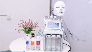 Portable 7 in 1 Hydro Cleaning Facial Machine with LED Mask | Konmison LB473
