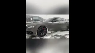 Audi A7 winter drift