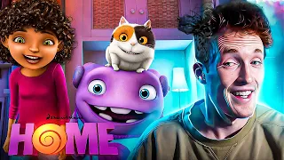 Dreamworks HOME Is WEIRD But FUN! FIRST Time Watching And Movie Reaction!