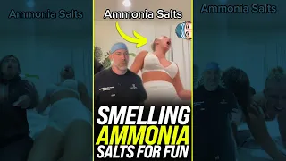 Smelling Ammonia Salts For Fun?! 😂 #shorts