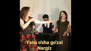 MANA O'SHA GO'ZAL NARGIZ TO'YDA XIZMATDA