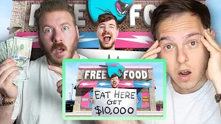 MILLIONAIRES REACT TO MR BEAST: I Opened A Restaurant That Pays You To Eat At It Ft. Graham Stephan