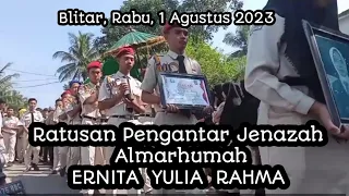 Prosesi Pemakaman Ananda Ernita Yulia Rahma, anak berprestasi, 1 Agustus 2023, sangat mengharukan.