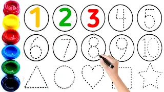 Learn Shapes, Numbers,colors for kids |Counting 1 to 100, count 123 |Learning videos for Toddlers,19