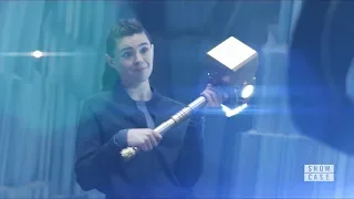 Supergirl 4x20 Brainy and Nia testing James' powers at the Fortress of Solitude