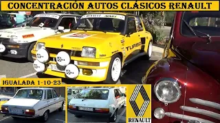 Concentración autos clasicos Renault 1950-95 Igualada. Voitures anciennes