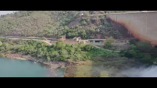 jozini dam wall , a magnificent masterpiece behind one of the biggest dams in Africa. #shorts