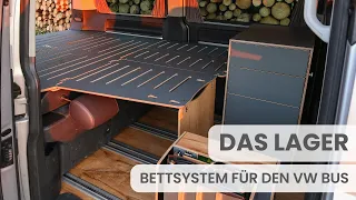 babum Lager - Bettkonstruktion für VW Bus Camper Ausbau und Selbstausbau - T5, T6, T6.1