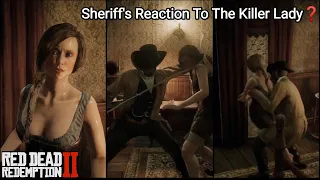 What If You Bring Sheriff Malloy To The Killer Lady's Room in Valentine (Hidden Dialogue) - RDR2