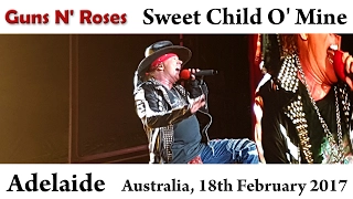 Guns N' Roses - Sweet Child O' Mine LIVE - Adelaide, Australia  2017