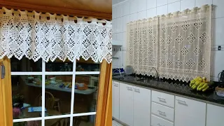 TOP 50 FANTASTIC ATTRACTIVE BEAUTIFUL EASY TRENDY CROCHET CURTAINS FREE PATTERNS DIY PROJECTS