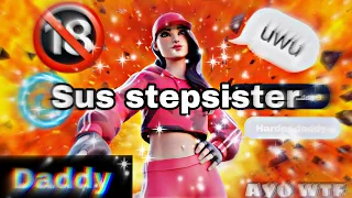 Fortnite roleplay Sus stepsister part 2 short film #fortniteroleplay  #stepsister @ClxppzLikesFanta