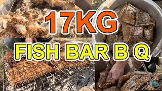 islamabad street food | 17 KG Fish Bar B Q | Masala Grilled Fish